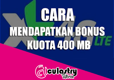 Cara Mudah Mendapatkan Kuota GRATIS XL 400MB Terbaru