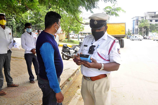 During vehicle checking, people's behavior will be monitored, traffic police equipped with body cameras