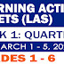 LEARNING ACTIVITY SHEETS (Q3: Week 1) March 1-5, 2021