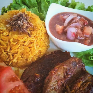 Resepi Lengkap Nasi Daging + Daging Bakar + Kuah Asam Kerisik