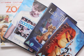 lion king lady and the tramp Disney 500 days of summer we brought a zoo DVDS 