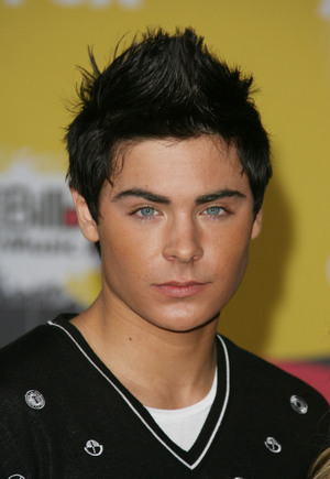 Short Hairstyle Pictures of Men - Haircuts for Men: Zac Efron with Faux Hawk