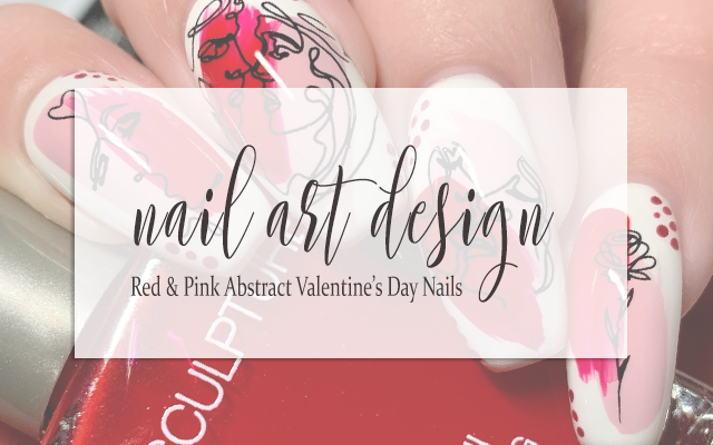 Prairie Beauty: NAIL ART: Red & Pink Abstract Valentine's Day Nails