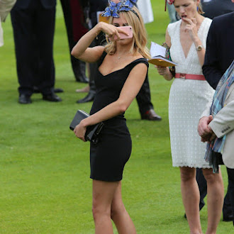 Kimberley Garner is seen arriving at Day One of the Qatar Goodwood Festival July 26-2016 018.jpg
