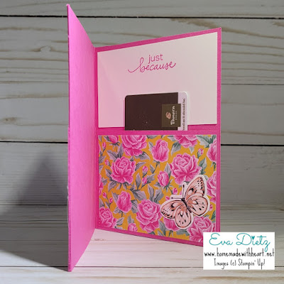 Inner Magenta Madness Gift pocket Card