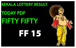 Kerala Lottery Result Today PDF: FIFTY-FIFTY LOTTERY NO.FF-15th DRAW held on 04-09-2022