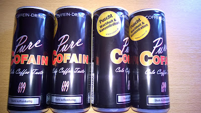 4 Dosen pures Koffein