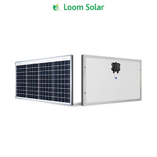  Loom Solar 40 Watt - 12 Volt Solar Panel for Home Lighting & Small Battery Charging