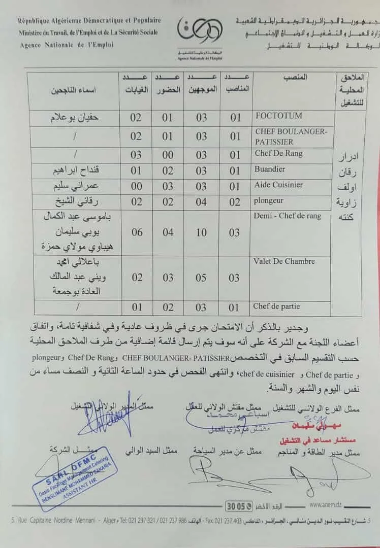 مؤسسة OFMC للاطعام والفندقة