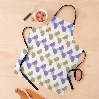 Cosmic Waves Seamless Pattern Apron