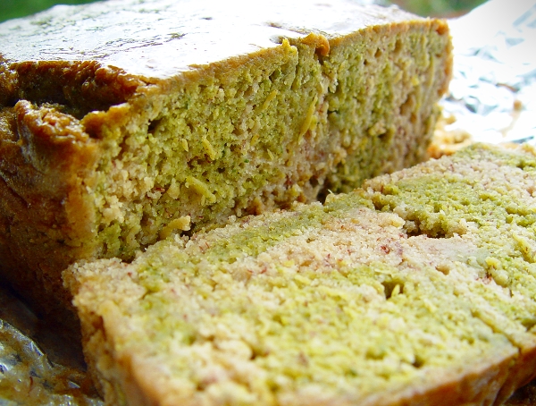 Marbled Spinach Banana Bread