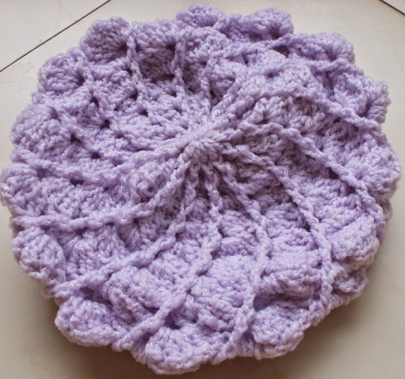 Sweet Nothings Crochet free crochet pattern blog, photo of the beret