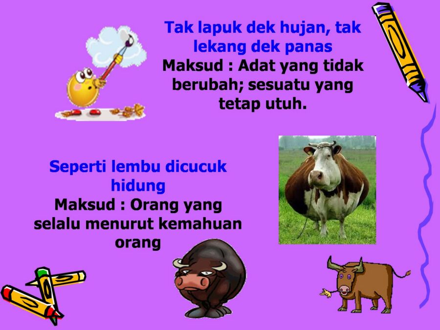 Contoh Bergambar  Memahami Makna Peribahasa