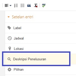 optimasi seo meta tag deskripsi untuk blogger