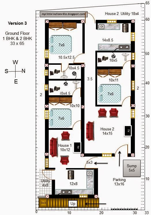 My Little Indian  Villa 47 R40 1BHK and 2BHK in 33x65 