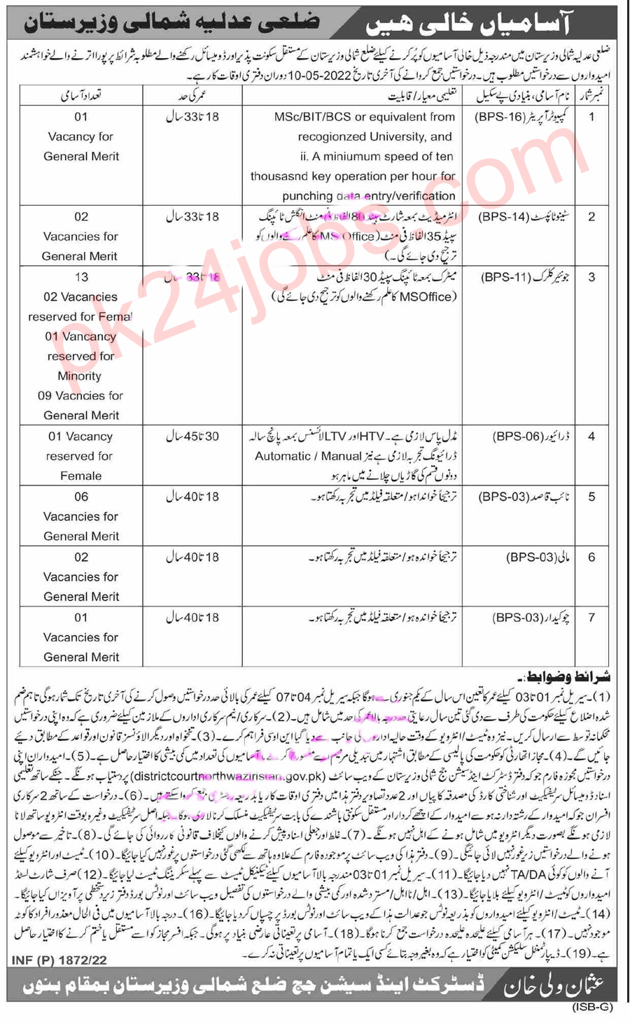 Session Court Jobs 2022 – Government Jobs 2022