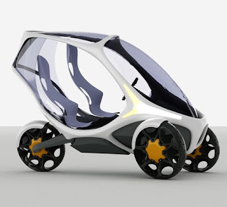 One seater urban city vehicle futuristic Concept Car
