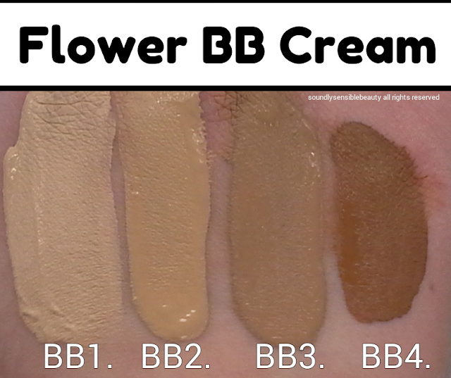 Flower BB Cream by Drew Barrymore; Review & Swatches of Shades BB1, BB2, BB3, BB4