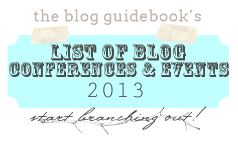 Updated list of blogging conference and events 