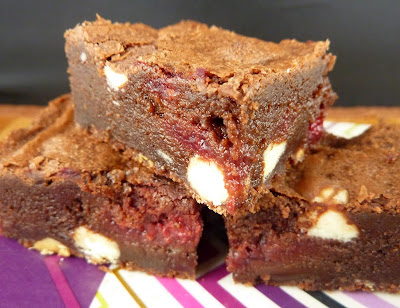 White Chocolate Raspberry Brownies