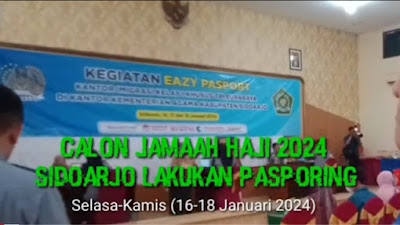  Calon Jamaah Haji 2024 Sidoarjo Lakukan Pasporing