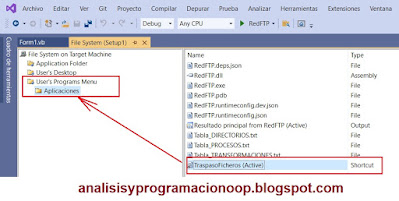 acceso directo a nuestra aplicación en la lista de aplicaciones de Windows