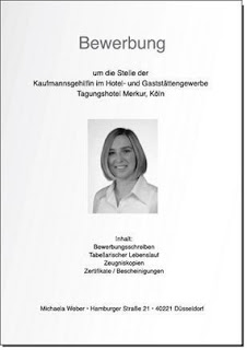 Bewerbung deckblatt