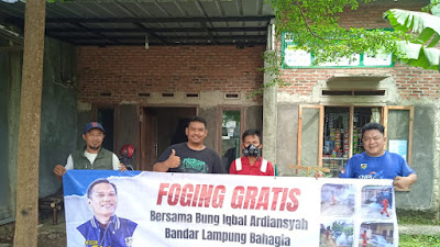 Merasa Terbantu, Ratusan Warga Sambut Baik Program Fogging Gratis Bandar Lampung Bahagia Bersama Bung Iqbal