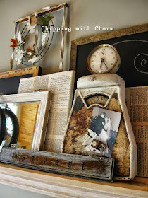 Chipping with Charm: Fall Mantel 2013...http://chippingwithcharm.blogspot.com/