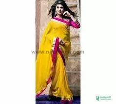 Holud Saree Designs - Holud Saree Pora Pics, Photos, Pictures - Holud Saree Designs and Prices - holud saree pora pic - NeotericIT.com - Image no 12