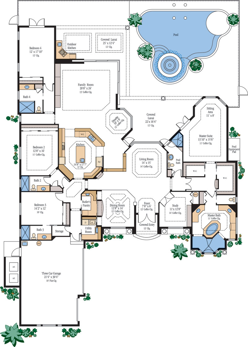 Luxury Home Floor Plans  House Plans  Designs 