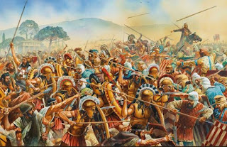 Gambaran ilustrasi bagaimana peperangan jaman Romawi Kuno