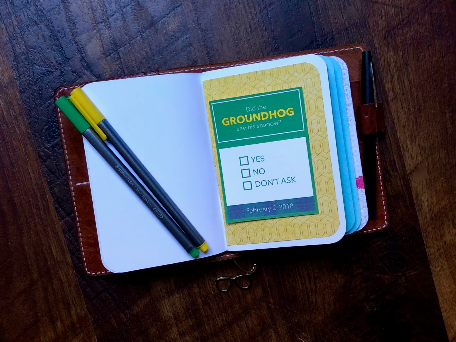 #free #journaling card #Groundhog Day #Project Life Freebie #scrapbooking #printable