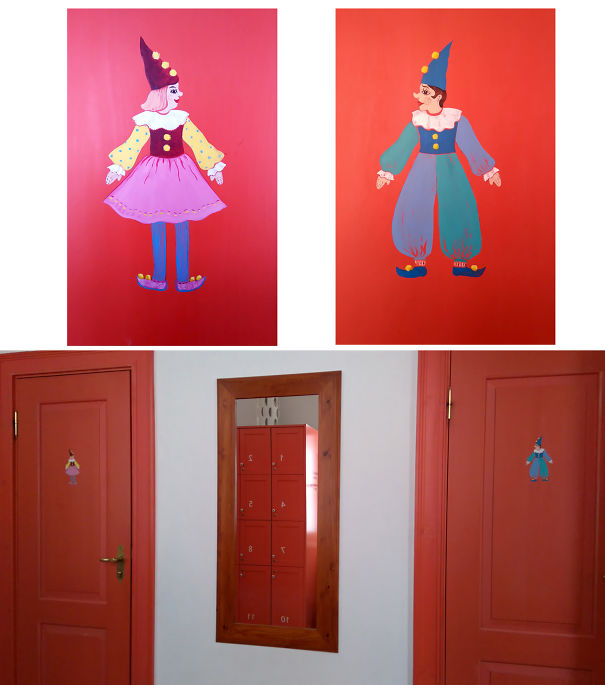 20+ Of The Most Creative Bathroom Signs Ever - Cute Creatures On The Doors In Tartu Toy Museum