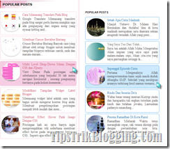 Popular Posts Circle Image Styles
