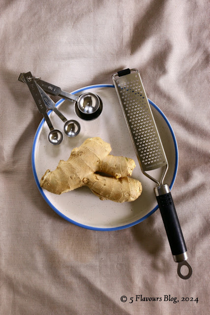 Ginger, Microplane Grater & Measuring Spoons