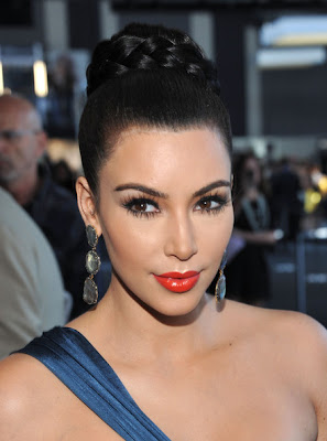 Kim Kardashian Braided Bun - Kardashian Style
