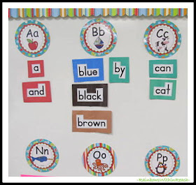 photo of: Word Wall for Kindergarten at RainbowsWithinReach