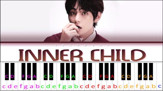 Inner Child by BTS Piano / Keyboard Easy Letter Notes for Beginners