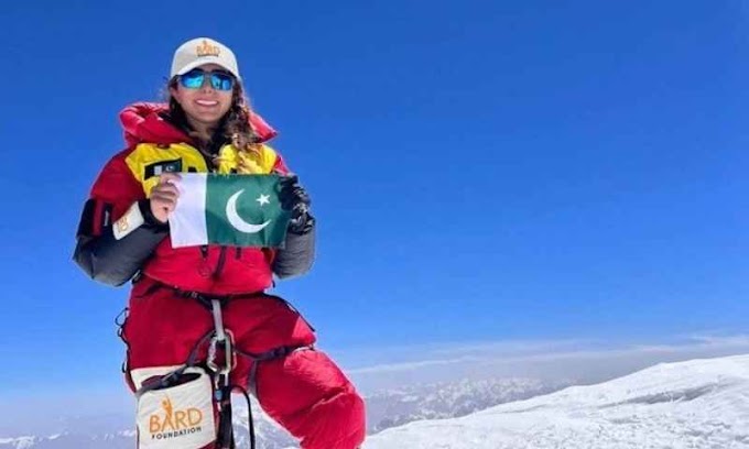Naila Kiani Becomes the first Pakistani woman to summit Earth's fifth-highest mountain