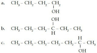 1-butanol 3-heksanol 2-heptanol