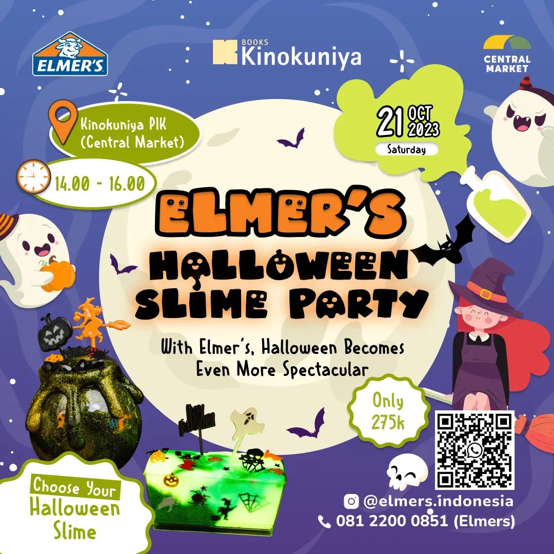 KINOKUNIYA PIK (Central Market) Present Elmer's Halloween Slime Party Workshop
