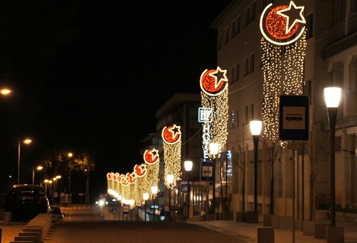 rua em Fátima - natal 2010 - rua papa joão paulo II