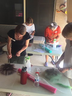 Private Felting Class (Vessels & Votives). Photo by Mike Buchheit.