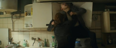 Natasha Romanoff (Scarlett Johansson) throatlifts Yelena Belova (Florence Pugh)