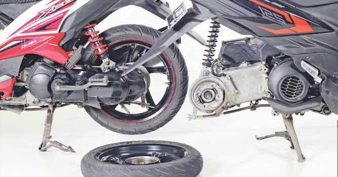 Tukar Pakai Pelek Matic Yamaha 125cc