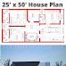 25x50 House Plan | 5 Marla House Design