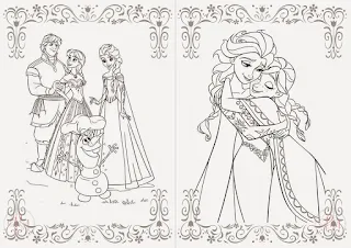 Frozen: Libro para Colorear para Imprimir Gratis.