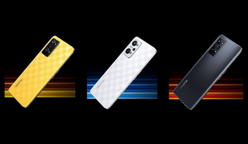 Three color options of the phone