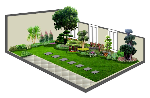49 Desain Taman dan Kolam Untuk Halaman  Rumah  Minimalis 